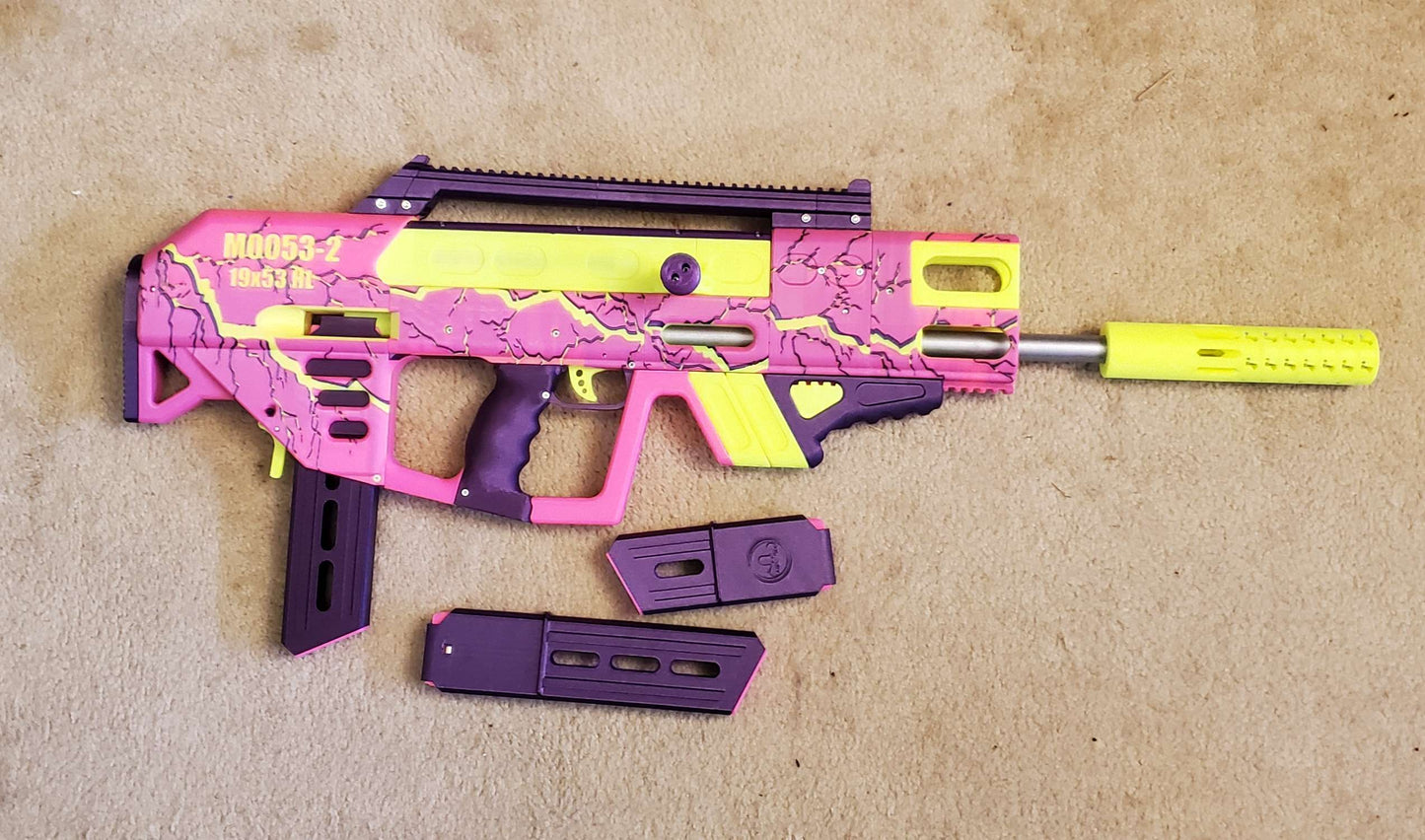 M0053-2 "Flux Incapacitor" Lightning Motif 40MAX/Sniper Completed Blaster