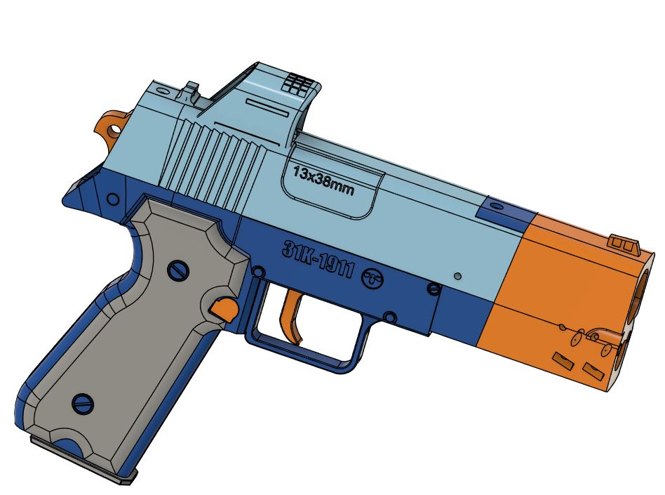 31K - 1911 style prop - 195+ FPS Completed Pistol