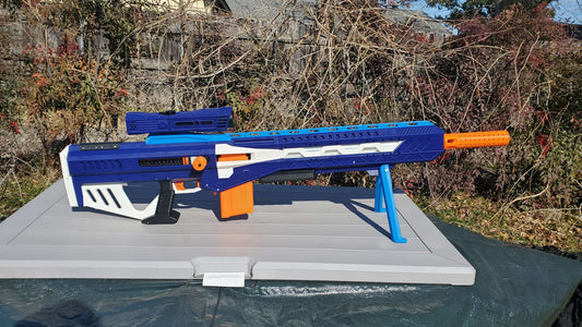 M4M0TH Greg - 240+ FPS Half MegaXL Sniper Rifle - Completed Blaster By Evan and MisplacedMoose